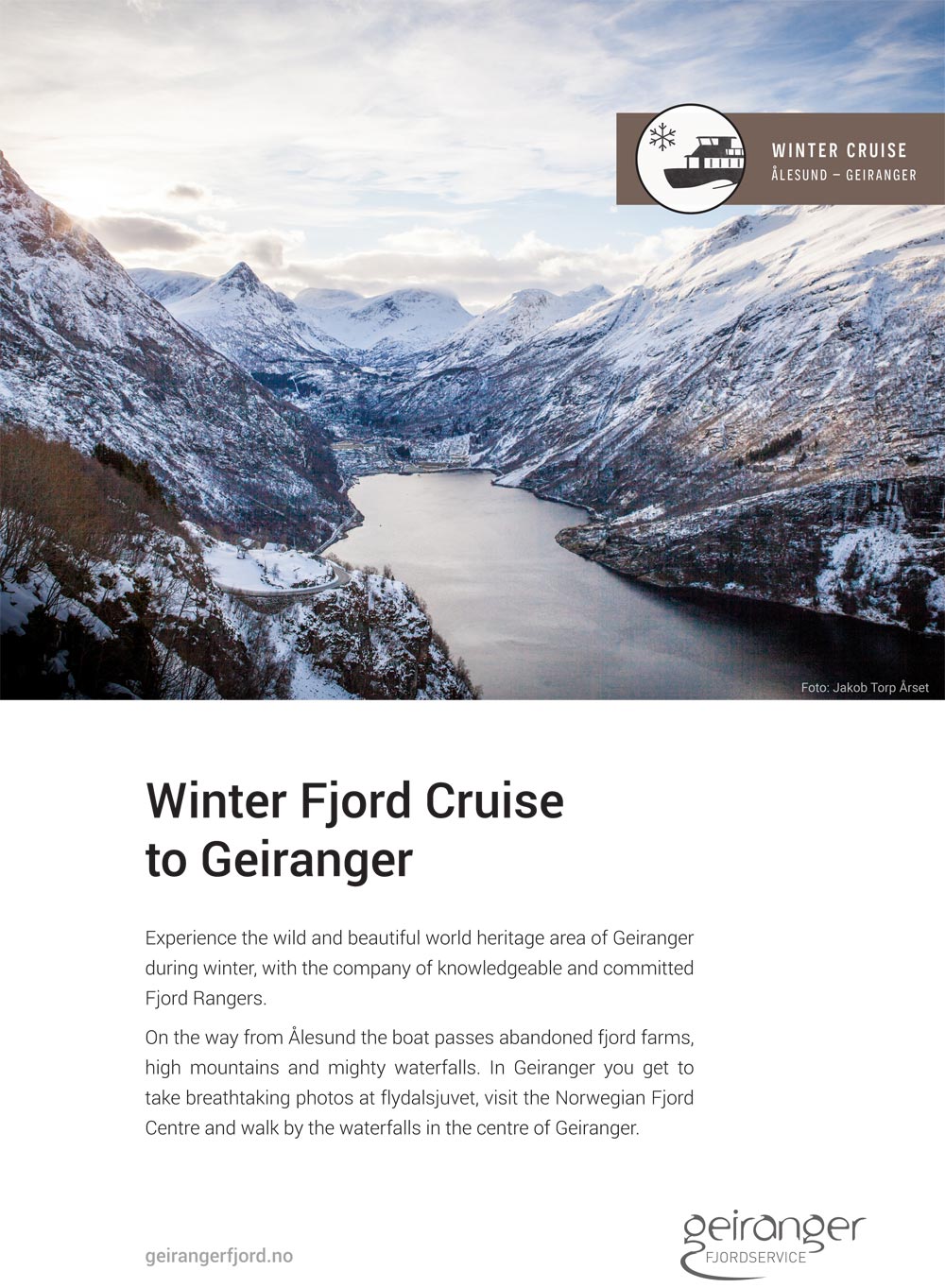 cruise geirangerfjord